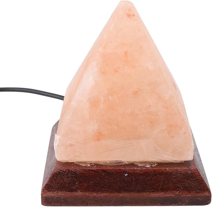 Keenso Himalayan Salt Lamp USB RGB 7 Colors Changing Hand Carved Pyramid Lamp for Home Night Light, USB Himalayan Salt for Bedroom Office Living Room - Bloomnest