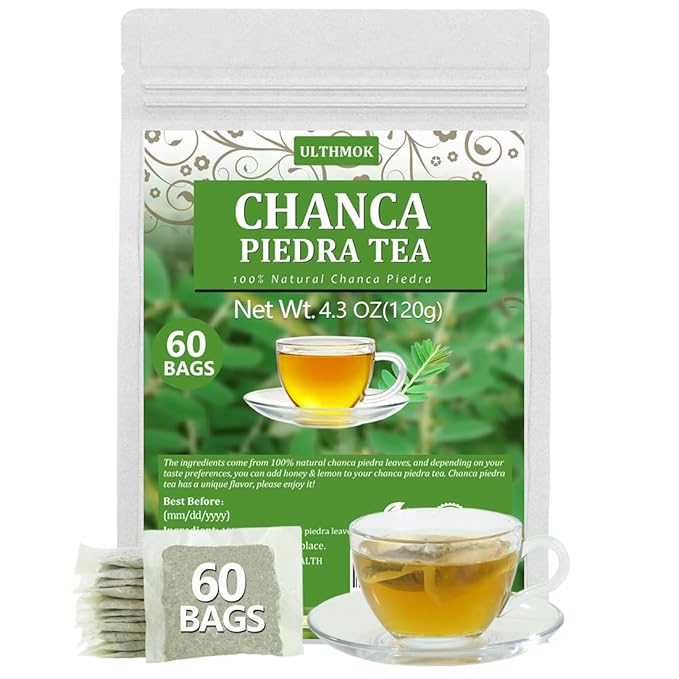 60 Premium Chanca Piedra Leaf Tea Bags, Stonebreaker/Stone Breaker tea, Made with 100% Natural Chanca Piedra Leaves, No Additives & Caffeine Free. - Bloomnest