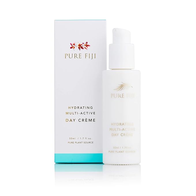 PURE FIJI Hydrating Day Face Cream Multi Active Hydrating Face Moisturizer Gel Cream to Hydrate and Smooth Skin, Natural Formula for All Skin Types 1.7 Fl.Oz - Bloomnest