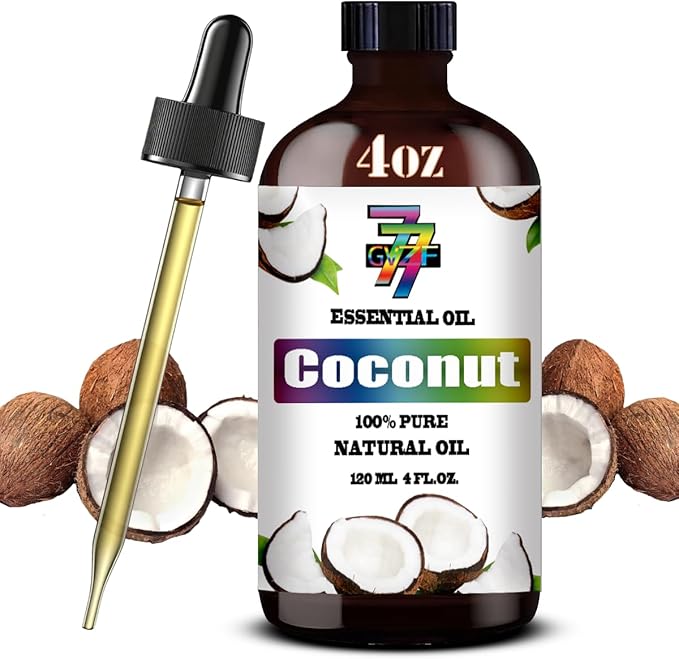 Coconut Essential Oil (4 oz/120 ml) — Coconut Oils for Aromatherapy, diffusers, humidifiers, Home fragrances, DIY Skincare, soap Making, DIY Candle Making, Relaxation, Yoga, and Meditation - Bloomnest