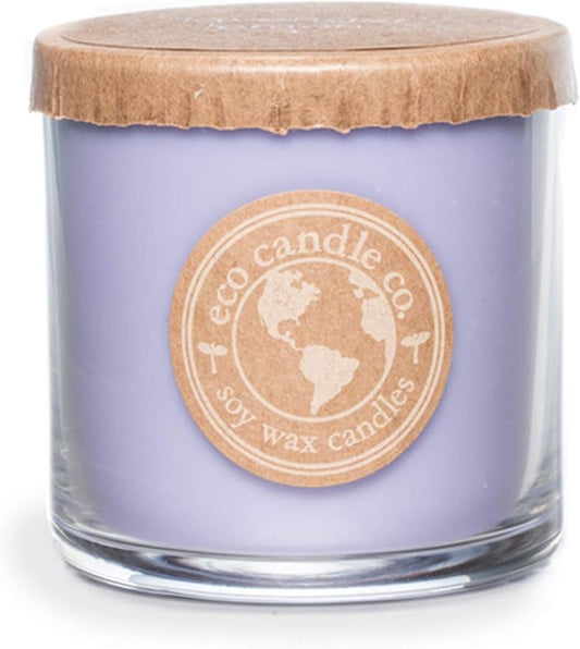ECO CANDLE CO. Recycled Candle, Lavender Lemon, 6 oz. - Scents of Lavender & Lemons - 100% Soy Wax, No Lead, Kraft Paper Label & Lid, Hand Poured, Phthalate Free, Made from Midwest Grown Soybeans - Bloomnest