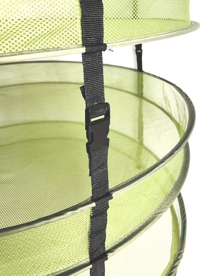 HORTIPOTS Herb Drying Rack Collapsible 2.5 ft Hanging Dry Net Rack for Hydroponic Herb Pot Vegetable Fruit Flower or Clothes Laundry - Bloomnest