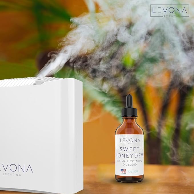 Levona Scent Oil Diffuser Essential Oils: Essential Oils Home Luxury Scents - Sweet Honeydew Essential Oil - Sweet & Fresh Notes of Nectarine and Floral Rose Essential Oil - 120 Ml Fragrance Oils - Bloomnest