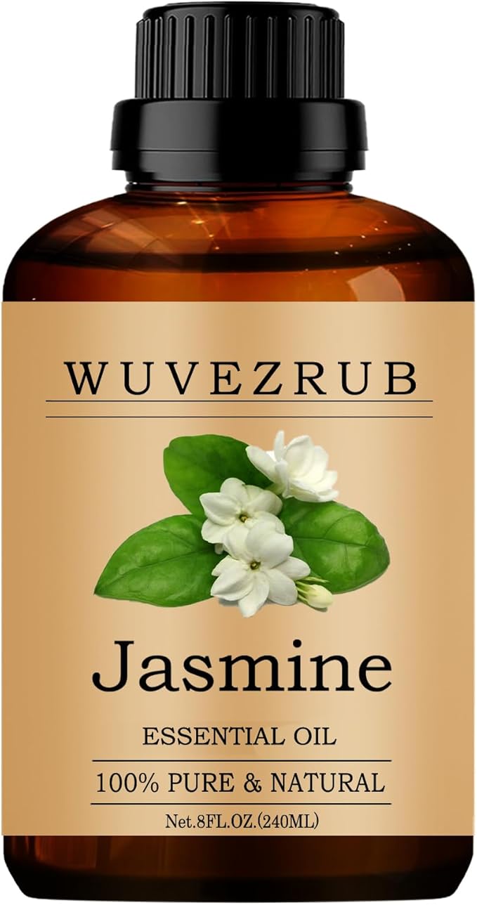 Jasmine Essential Oils, 240ML Pure and Natural Essential Oil for Aromatherapy Diffuser - Jasmine /8 Fl Oz - Bloomnest
