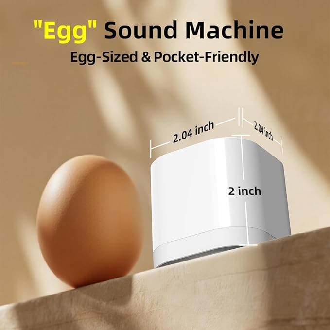 SleeZOO Portable Sound Machine for Sleep Mini White Noise Machine for Baby Kids Adults with 30 Soothing Sounds 4 Timers 32 Volume Levels Memory Function Sleep Machine for Travel Camping Home Office - Bloomnest