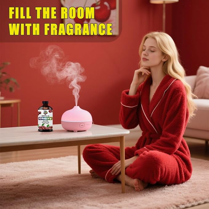 Cherry Essential Oil (4 oz / 120 ml) – Cherry Oils for diffusers, humidifiers, Home Baths, Cleaning Products, Yoga, DIY Soaps and DIY Scented Candles GV77ZFESSENTIALOILBUYNOW