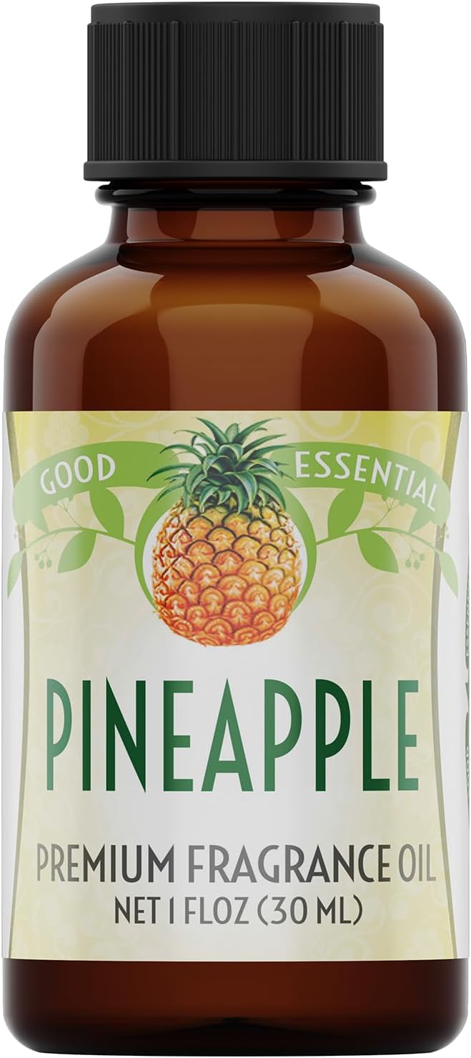 Good Essential – Professional Pineapple Fragrance Oil 30ml for Diffuser, Candles, Soaps, Lotions, Perfume 1 fl oz GoodEssential