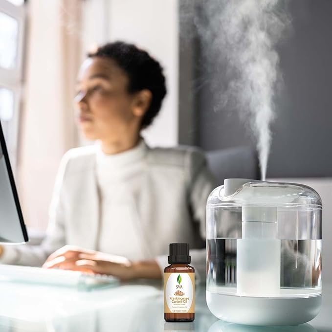 SVA Frankincense Essential Oil – 1/3 Fl Oz – 100% Natural Boswellia Carterii Oil - for Diffuser, Hair Care, Face, Skin Care, Aromatherapy, Scalp and Body Massage, Soap and Candle Making - Bloomnest