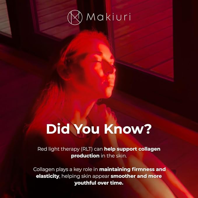 Makiuri Red Light Therapy Panel for Full Body | 630 nm, 660nm, 810nm, 830nm, 850nm | Clinical Grade Red & Near-Infrared LED Light Therapy (5 Wavelengths) | High Irradiance | Neptune (Black 300 LED) Makiuri