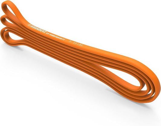 Rubberbanditz Rounded Edge Resistance Band | Compact and Light Weight Exercise Bands | Suitable for All Fitness Levels Users| Travel Friendly Resistance Bands for Working Out - Bloomnest