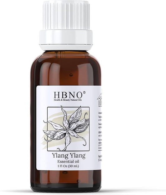 HBNO Ylang Ylang Essential Oil - 1 OZ (30 ml) Travel Size - Perfect for Aromatherapy, DIY, Candle Making, Soap Making, Diffusers - Bloomnest