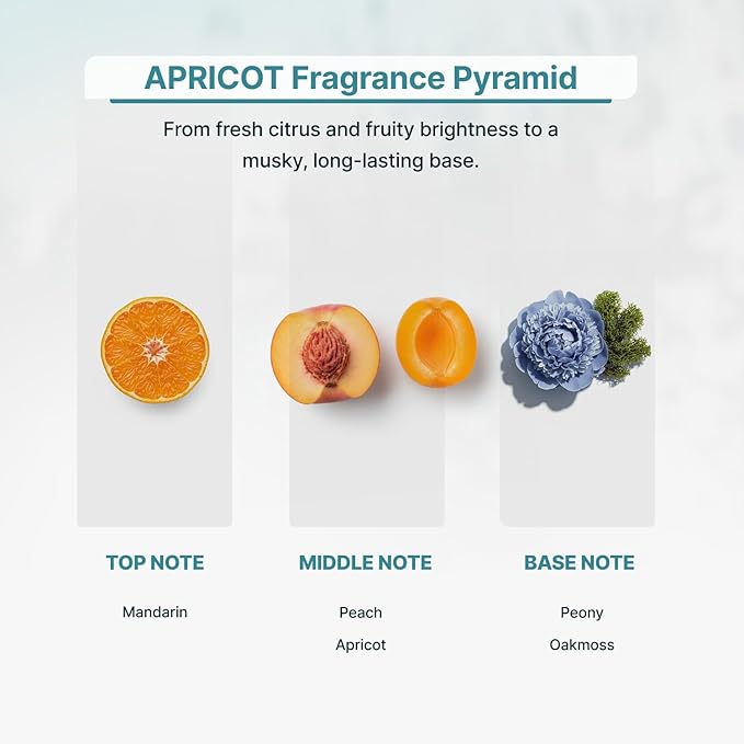 Apricot Essential Oil for Diffusers - Premium Aromatherapy Oil Set for Home and Hotel, Scented Diffuser Oils Scents, Eco-Friendly and Safe for Family and Pets, Diffuser Refill ZoneScent