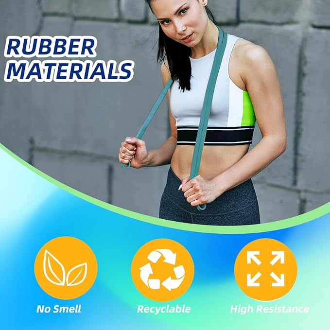 WHATAFIT Resistance Bands, Pull Up Assistance Bands, Exercise Bands, Workout Bands Set for Men and Women Home Fitness, Body Stretching, Strength Training, Physical Therapy - Bloomnest