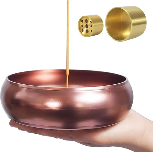 6.5 Inch Incense Holder, Incense Burner, Palo Santo Holder, Incense Sticks Holder, Smudge Bowl for White Sage, Palo Santo Sticks.