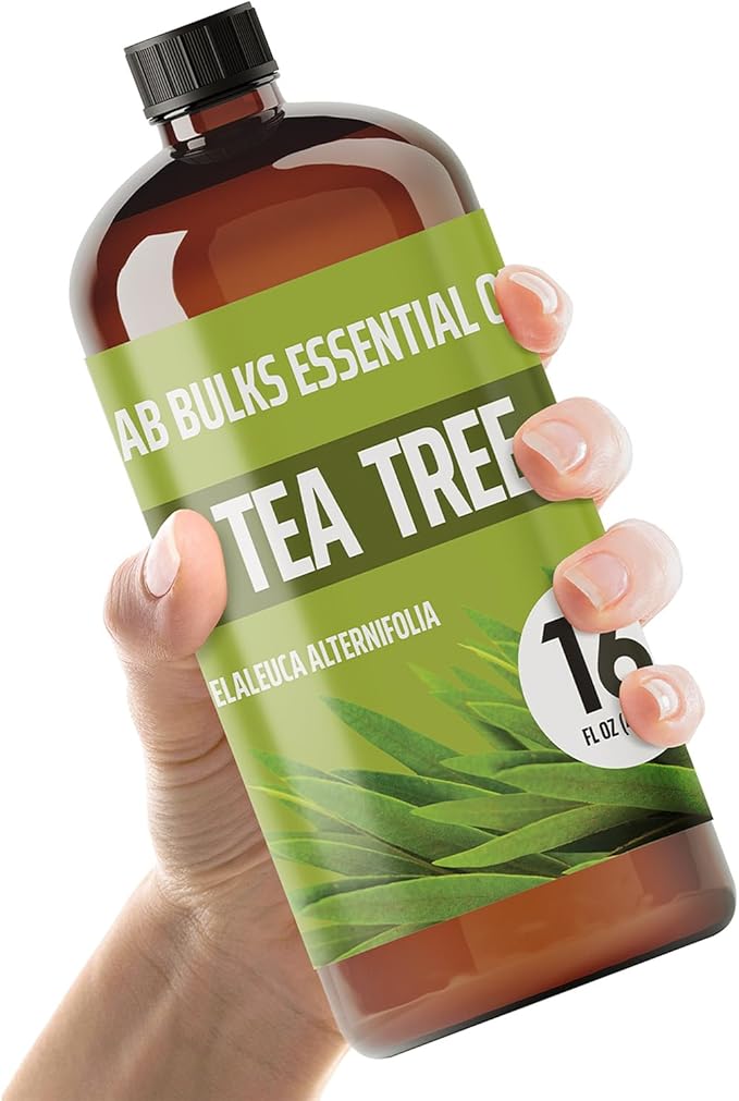 Lab Bulks Essential Oil Tea Tree Essential Oil 16 oz Big Bottle for Diffuser, Face, Hair, Aromatherapy, and Tea Tree Spray (473 ml) - Bloomnest
