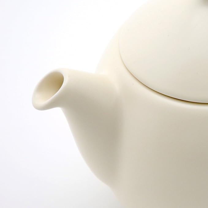 FORLIFE Dew Teapot with Basket Infuser, Natural Cotton, 14 oz/414ml