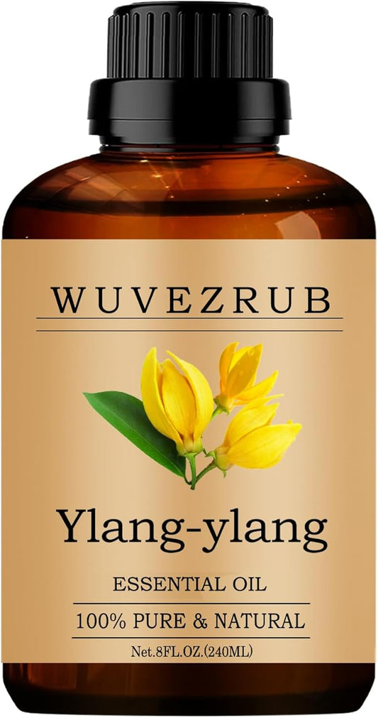 Ylang-Ylang Essential Oils, 240ML Pure and Natural Essential Oil for Aromatherapy Diffuser - Ylang-Ylang /8 Fl Oz - Bloomnest