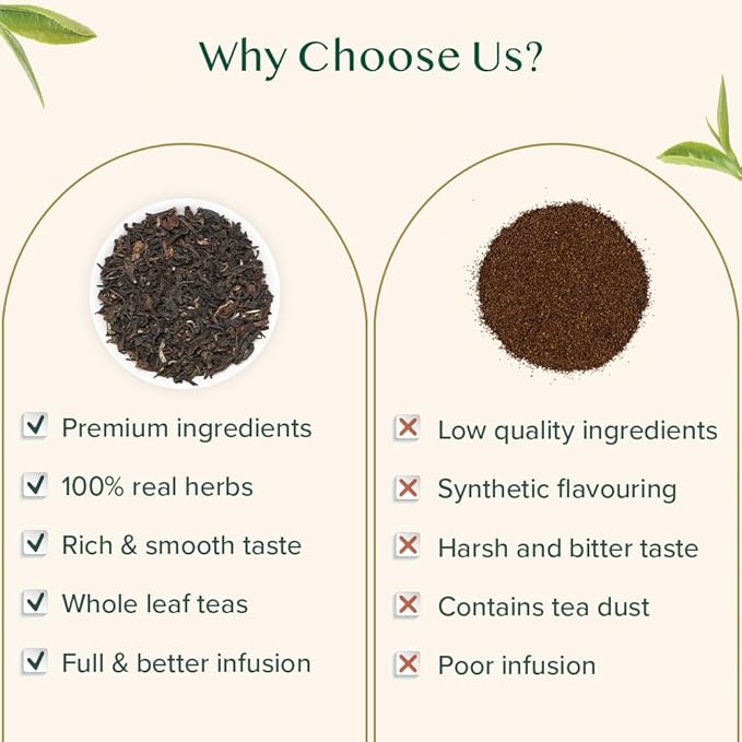 VAHDAM, Darjeeling Tea Leaves From Himalayas 340g (170+ Cups) Pure Unblended Darjeeling Black Loose Leaf Tea | Packed & Shipped Direct From Source In India - Bloomnest