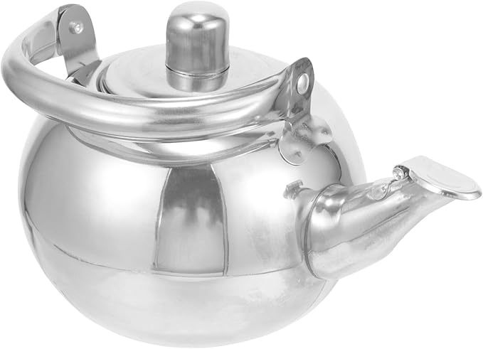 Thickened Stainless Steel Tea Pot with Strainer Infuser Small Portable Kettle for Home Brewing Loose Leaf Flower and Fruit Tea Steeping Easy to Clean and Store