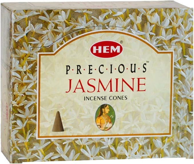 Precious Jasmine Incense Cones and Cone Incense Burner Bundle Insence Insense Hem Incense