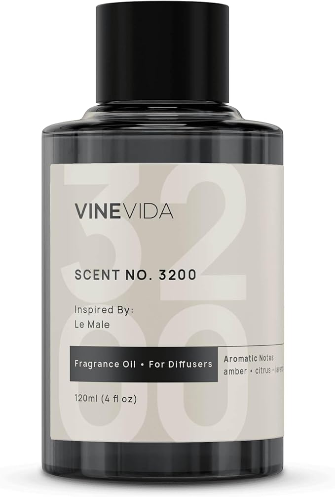 VINEVIDA [4 Fl Oz] Scent NO. 3200 Fragrance Oil for Cold Air Diffusers, Aromatic Notes of Lavender, Bergamot, Mint & Cinnamon Essential Oils for Diffuser Oil Refill & Air Freshener Spray - Bloomnest
