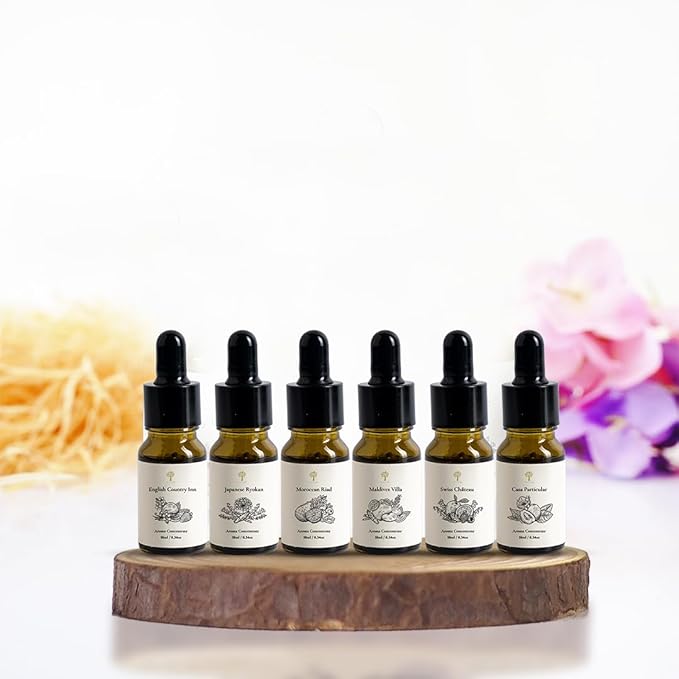 Essential Oils Top 6 Premium Hotel Blend for Oil Diffusers for Home Hotel Collection Diffuser Oil for Water Based Essential Oil Diffuser,Scent Diffuser,Aromatherapy diffuser, Home Essentials, Gift Set - Bloomnest