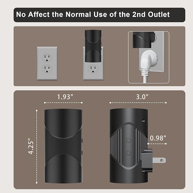 easuntec Night Lights Plug into Wall, Plug in Night Light, Night Light, Dusk to Dawn Light Sensor, 3 Light Modes, Dimmable Night Lights for Bedroom Bathroom Hallway Kitchen Stairs (Black, 2 Pack) - Bloomnest