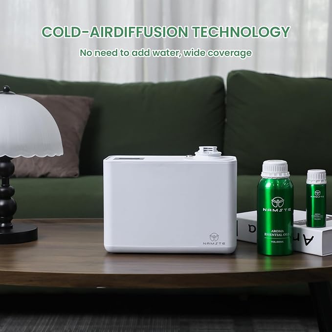 Waterless Diffuser,HVAC Diffuser Scent System,800ml Home Luxury Scents Diffuser,4000 Sq Ft Coverage,WiFi and Bluetooth Control,Cold Air Diffusion Technology for Home,Hotel,Spa,Mall,Office - Bloomnest