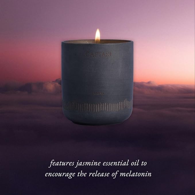 CAFTARI Luxury Aromatherapy Candle | Jasmine, Tuberose & Neroli Scented | 60 Hour Burn | Clean Coconut Soy Wax | Vegan, Gift-Ready Candle for Sleep & Home Spa Feel | Nidra - Bloomnest