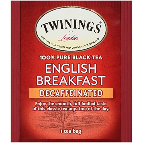Twinings English Breakfast Tea, Decaffeinated Black Tea - Lively and Refreshing Decaf Tea Bags Individually Wrapped, 50 Count (Pack of 2) - Bloomnest