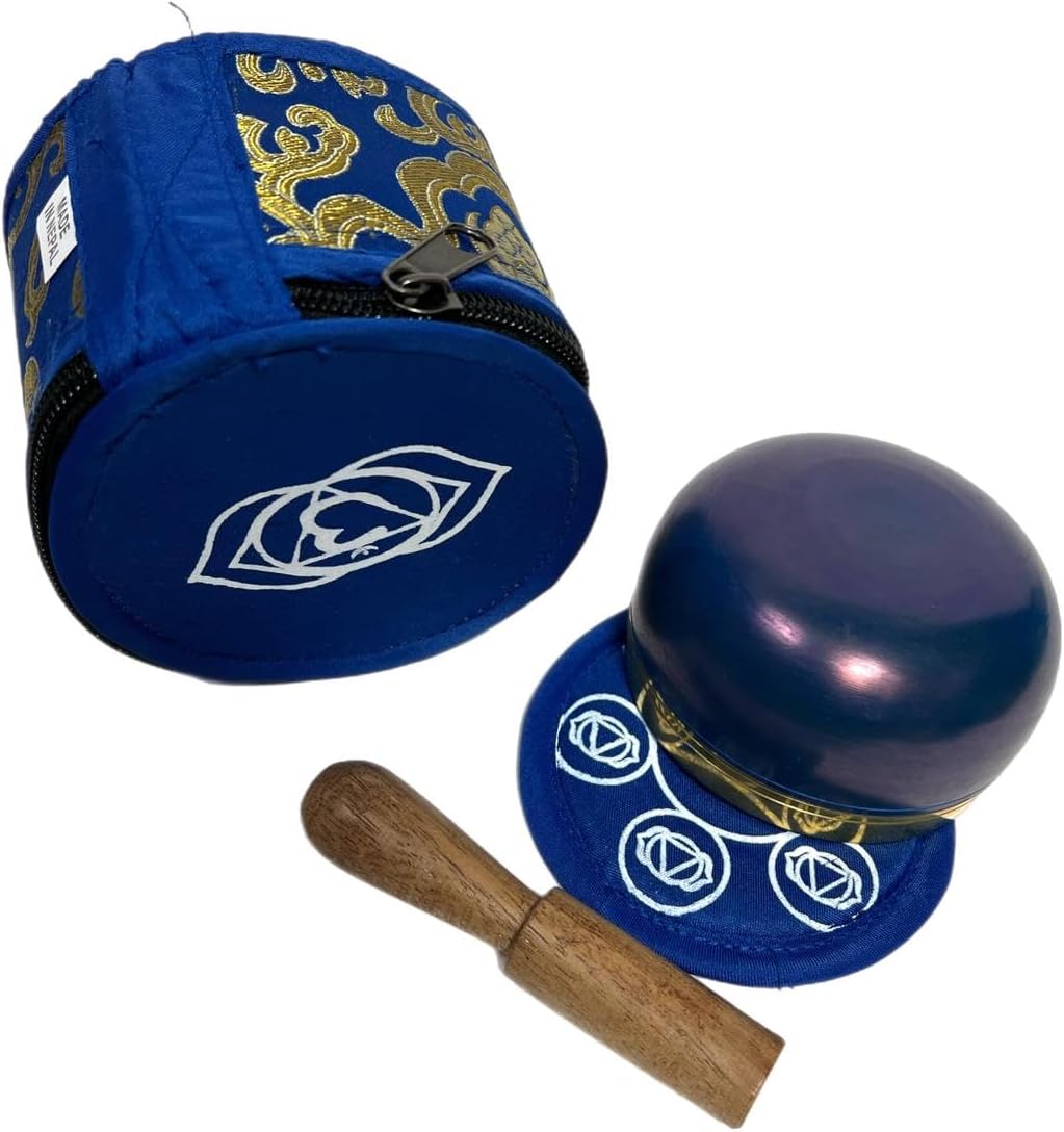 3 inches Throat Chakras Singing Bowl Meditation Bowls for Relaxation and Healing