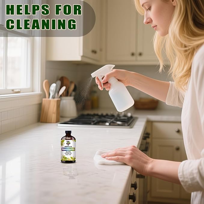 Honeysuckle Essential Oil (4 oz/120 ml) — Honeysuckle Oils for Aromatherapy, diffusers, humidifiers, Home fragrances, DIY Skincare, soap Making, DIY Candle, Relaxation, Yoga, and Meditation - Bloomnest