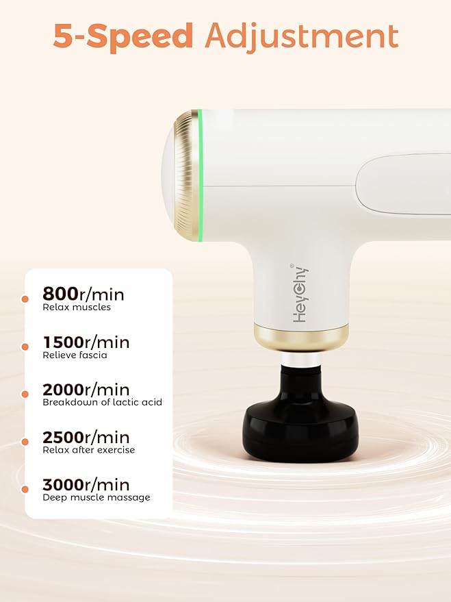 A1 Super Mini Massage Gun, Percussion Deep Tissues Muscle Massager (Heat-White) - Bloomnest