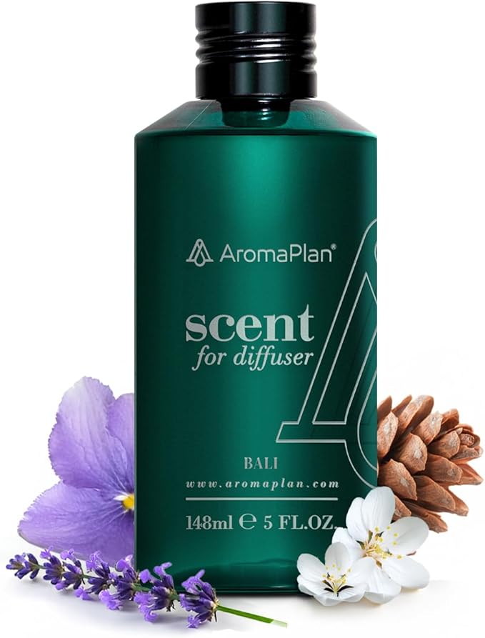 AromaPlan Hotel Scents Bali 5 Fl Oz (148ml), Home Luxury Aroma & Hotel Fragrance Diffuser Oil- Hotel Diffuser Oil for Aromatherapy- USA Made, Bigger Bottle, Bolder Aroma & Longer Lasting - Bloomnest