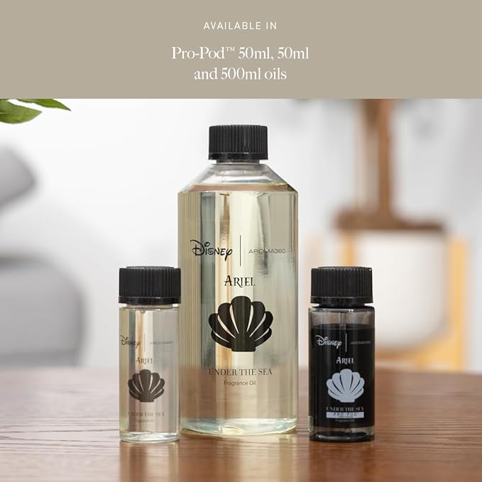Aroma360 | Disney Under the Sea Fragrance Oil Blend | The Little Mermaid | Princess Ariel | Luxury Essential Oil Diffuser | Aromatherapy Scent Diffuser Oil | Bergamot, Ivy and Ocean 16.9 fl oz, 500 mL - Bloomnest