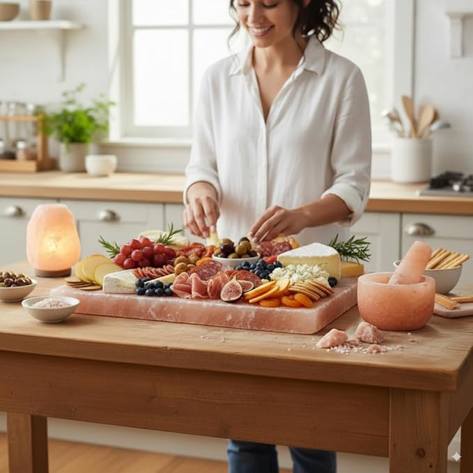 Himalayan Salt Lamp 60–85 lbs with Cord – Hand-Carved Extra Large Pink Rock Salt Crystal Lamp for Home, Office & Living Room Décor