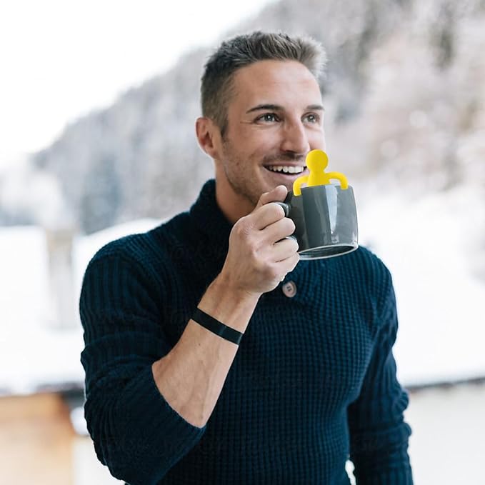 Leden Tea Infuser for Loose Tea Cute Tea Diffuser Fine Mesh Tea Steeper Stainless Steel and Silicone Tea Strainer for Cup and Mug, Yellow - Bloomnest