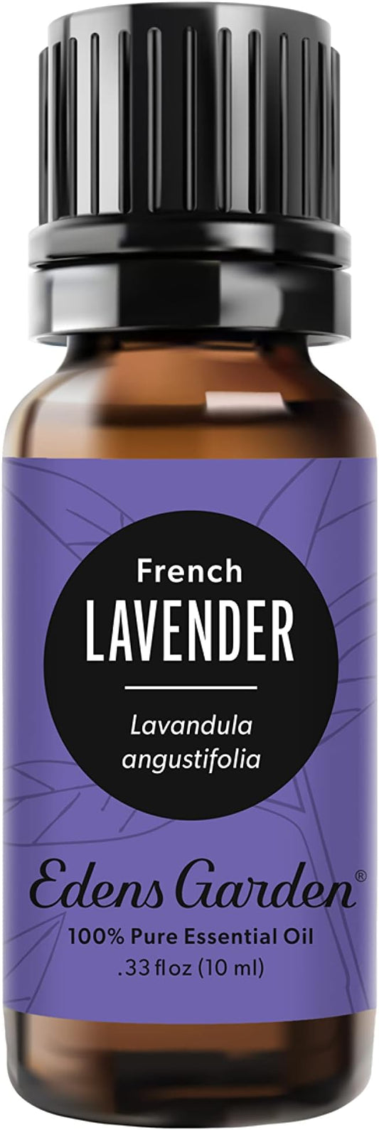 Edens Garden Lavender- French Essential Oil- 100% Pure Premium Grade, Undiluted, Natural, Therapeutic, Aromatherapy, The Best for Diffuser, Face, Laundry, Kid Safe 10 ml (.33 fl oz) EdensGarden