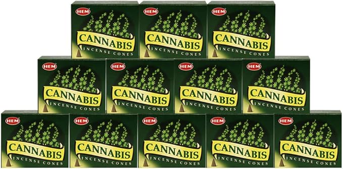Cannabis Incense Cones and Cone Incense Burner Bundle Insence Insense Hem Incense TRUMIRI