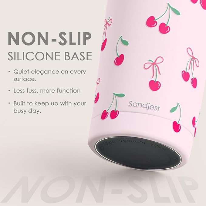 SANDJEST Cherry Tumbler 20oz, Stainless Steel Travel Cup with Lid, Insulated Coffee Mug, Cherry Gifts for Women Girls Friends Sisters on Birthday Christmas - Bloomnest