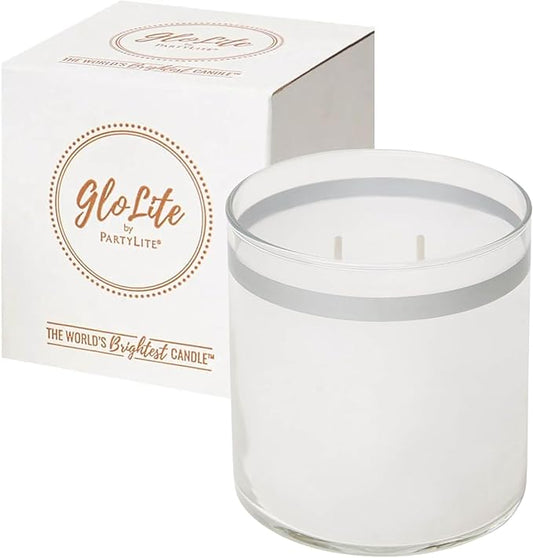 PartyLite GloLite Fig Fatale Scented, Notes of Fig, Apricot & Vanilla, 2-Wick Jar Candle, 60 Hour Burn Time, World's Brightest Candle™ - Bloomnest