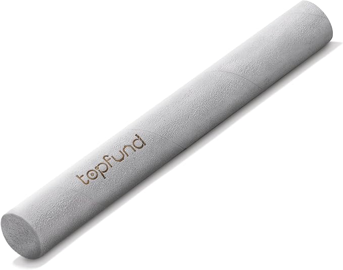 TOPFUND 10" Pro Crystal Singing Bowl Suede Mallet - Solid Beech Core & Hand-Fitted Cowhide - Bloomnest