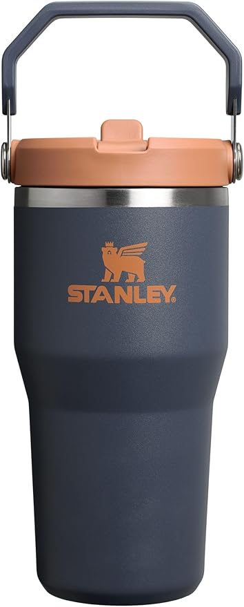 STANLEY IceFlow 2.0 Flip Straw Tumbler with Handle 20 oz | Twist On Lid and Flip Up Straw | Leak Resistant Water Bottle | Insulated Stainless Steel | BPA-Free | Twilight - Bloomnest