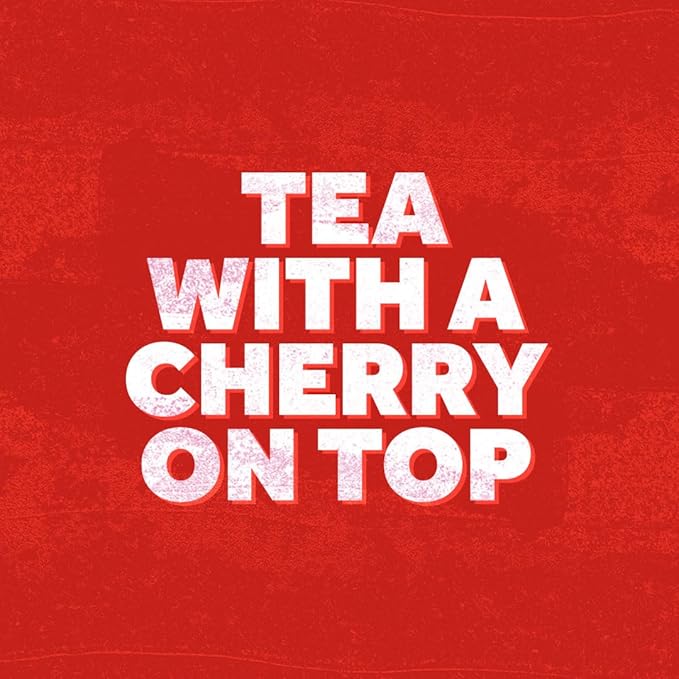Yorkshire Tea Cherry Bakewell Brew, Pillow Tea Bags, 40 Count (Pack of 1), Caffeinated, Enjoy Hot or Iced, 40 Teabags - Bloomnest