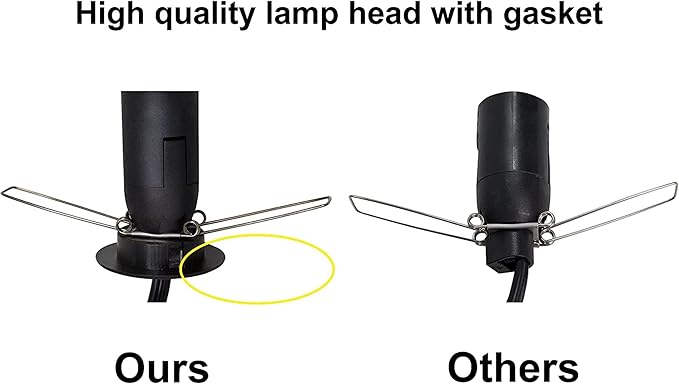 Himalayan Salt Lamp Cord with Gear Switch，Original Replacement Cord with Base Assembly with E12 Socket，Christmas Light Bulb,Himalayan Salt Lampsand with 6 Free Bulbs for Salt Lamp