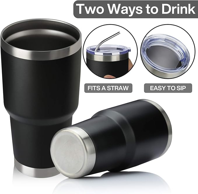 MEWAY 30oz Tumbler Double Wall Vacuum Insulated Travel Mug, Stainless Steel Tumbler with Lid, Durable Powder Coated Insulated Coffee Cup for Cold & Hot Drinks (MIX,8 PACK) - Bloomnest