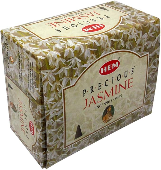 Precious Jasmine Incense Cones and Cone Incense Burner Bundle Insence Insense Hem Incense