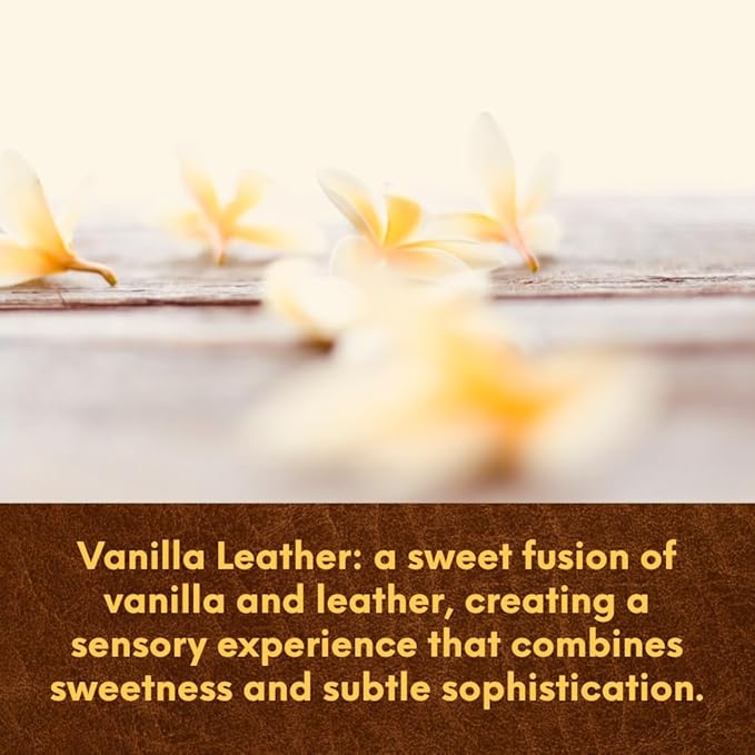 Leather Vanilla from Our Leather Collection - Perfect for Adding Aroma to Freshies, Candles, and Diffusers - 8 oz - Bloomnest