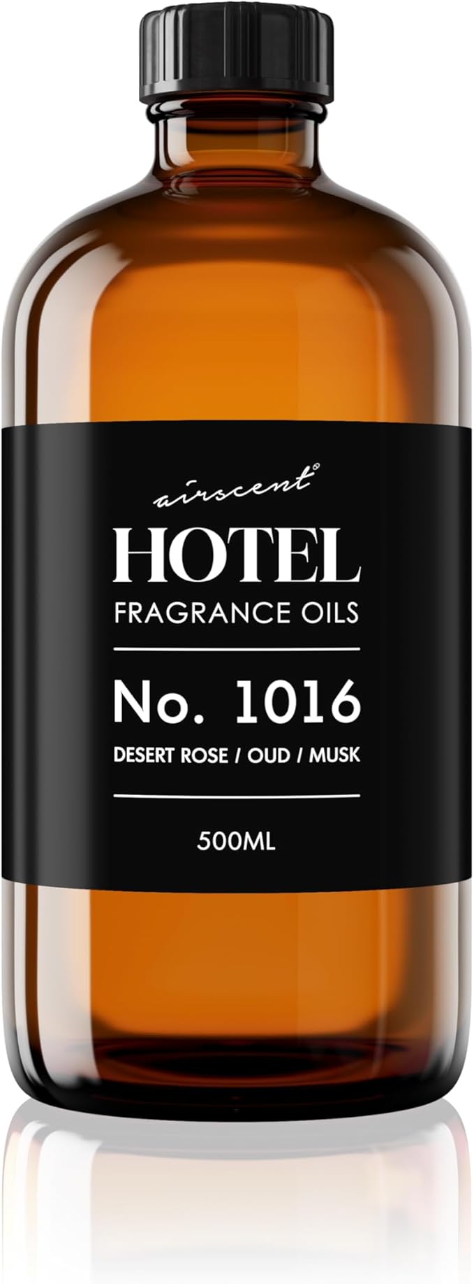 AirScent Hotel Diffuser Oil No. 1016 - Hotel Scent Dupe - Caraway Desert Rose and Oud - Premium Fragrance Oil for Ultrasonic and Waterless Diffusers and Crafting - 500 mL, 16.9 fl oz Glass Bottle - Bloomnest