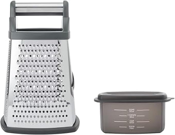 KitchenAid Gourmet Box Grater, Charcoal Gray, 10 Inch - Bloomnest